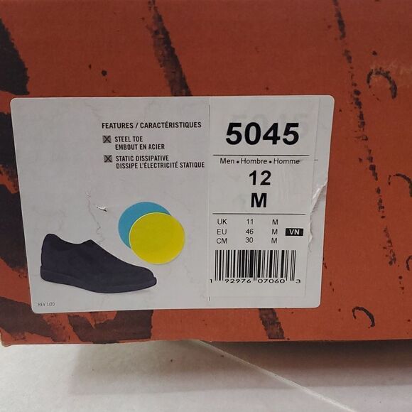 Worx by Red Wing Shoes Steel Toe Slip Resistant Black Slip On Work Shoes M 12 - Picture 13 of 14